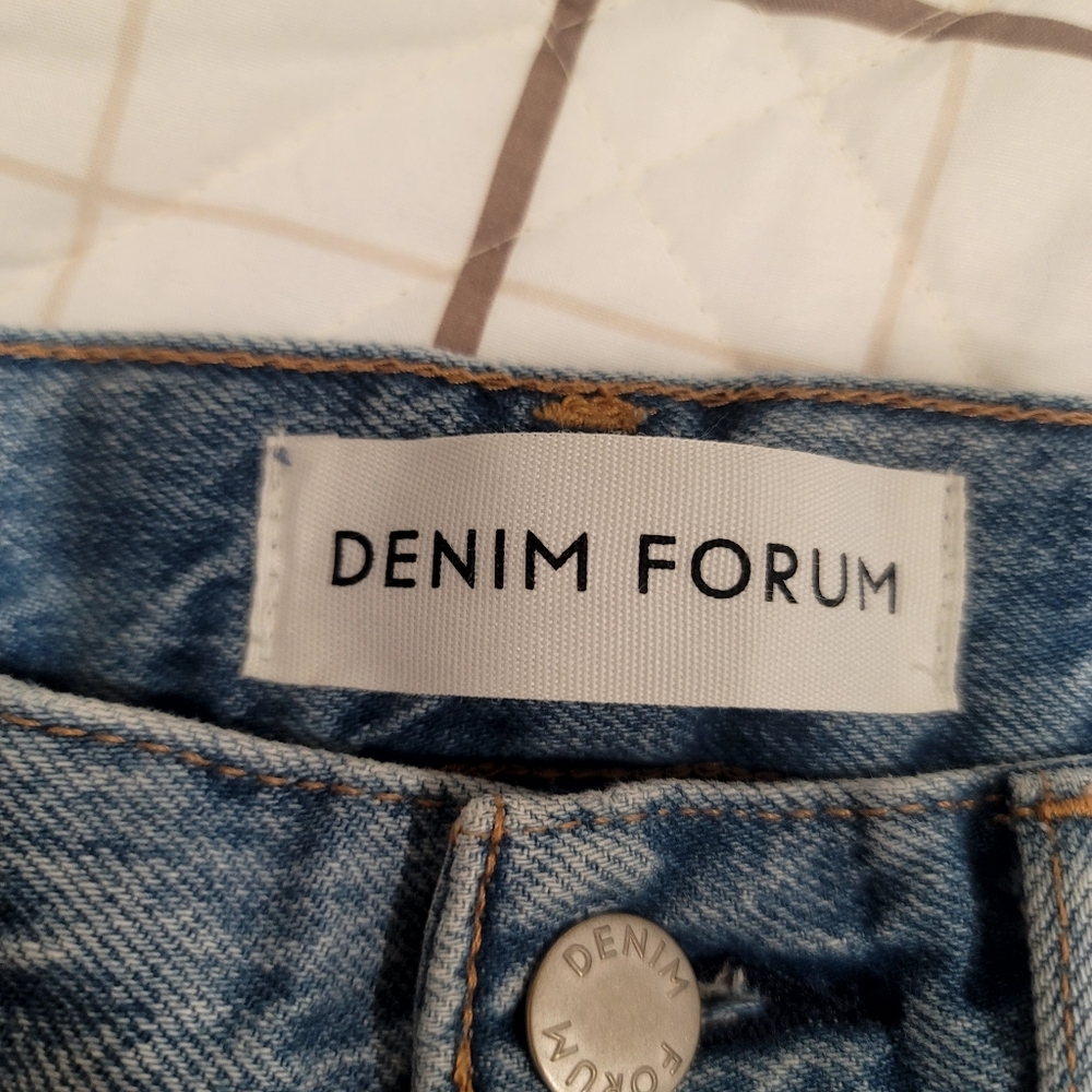 ​Aritzia Denim Forum The Farrah Hi-Rise Wide Leg Jeans Ozone Bleu 23 - Picture 12 of 17